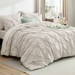 Bedsure Queen Comforter Set Linen -
