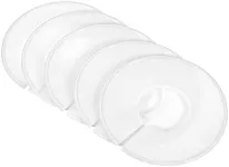 PATIKIL Clothes Dividers 20 Pack Blank Clothing Rack Size Sorting Reusable Wardrobe Round Hanger Separator, White