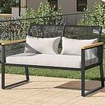 YITAHOME Patio Loveseat Wicker Outd