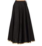 Studio Shringaar Women's Maxi Skirt (S717_Black_Free Size)