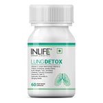 INLIFE Lung Detox Supplement | Stinging Nettle, Echinacea, Quercetin, Mulethi, Curcumin, Bromelain | Supports Healthy Lungs - 60 Vegetarian Capsules (Pack of 1, 60)