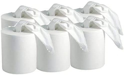 le plus de l'entretien ESSUYAGE PAPIER BOBINE ESSUIE MAIN BLANCHE PURE OUATE 450 F - PAQUET DE 6 bobines - FABRIQUE EN FRANCE