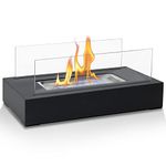 BACOENG Tabletop Fire Pit, Portable Bio Ethanol Fireplace, Table Top Fire Pit Bowl for Outdoor and Indoor