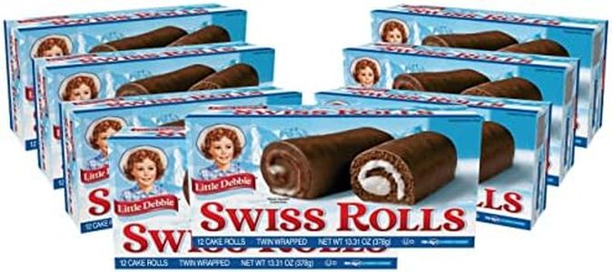 Little Debbie Swiss Rolls, 96 Twin-Wrapped Cake Rolls (8 Boxes)