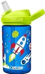 CamelBak Eddy+ Limited Edition Kid's Water Bottle, 400 ml Capacity, Retro Rockets