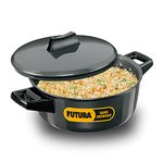 HAWKINS/Futura L62 Hard Anodised Cook and Serve Stewpot/Bowl, 2-Liter,Gray,Medium