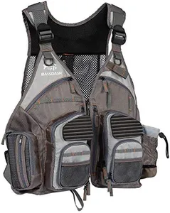 BASSDASH Strap Fishing Vest Adjustable for Men and Women, for Fly Bass Fishing and Outdoor Activities