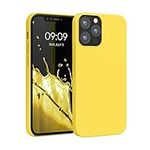 kwmobile Case Compatible with Apple iPhone 12 / iPhone 12 Pro Case - TPU Silicone Phone Cover with Soft Finish - Radiant Yellow