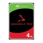 Seagate IronWolf Pro 4TB, Enterprise Internal NAS HDD, CMR, 3.5 Inch, SATA 6GB/s, 7.200 RPM, 256MB Cache for RAID NAS, Data Rescue Services, Frustration Free Packaging (ST4000NTZ01)