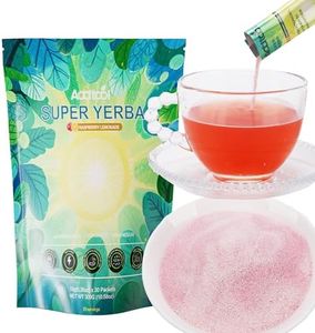 AddTool-super yerba packets - Instant Tea Powder, Yerba Raspberry Lemonade Vitality Tea,decaffeinated ,Natural Energy & Focus Boost- Clean Energy, Prebiotics and Probiotics Gut Health, Delicious sweet watermelon flavor,Supports your body's natural defenses.30 packages/bags
