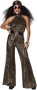 California Costumes donna Gold Fever/Adulto, Oro, Large