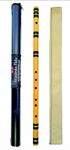 Satyabrata Flute/A Sharp Bass Right Handed Bamboo flute 23 Inches (BLACK)