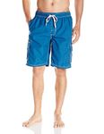 Kanu Surf Men's Barracuda Swim Trunks (Regular & Extended Sizes), Denim Blue, Medium