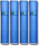 800SQFT AMERIQUE 1.5MM Premium Flooring Padding 3-in-1 Heavy Duty Foam Blue, 200SF/Roll, Pack of 4 Underlayment, with Tape & Vapor Barrier