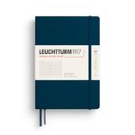 LEUCHTTURM1917 372190 Notebook Medium (A5), Hardcover, 251 Numbered Pages, Deep Sea, Ruled