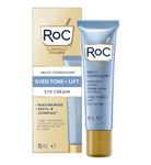 RoC Multi Correxion Even Tone + Lift Eye Cream, Brightening & Dark Circle Solution, Anti Aging Eye Formula, Reduces Fine Lines & Wrinkles - 15 ml