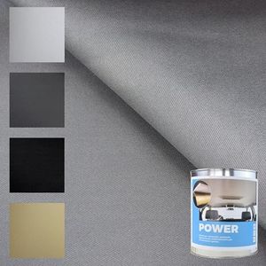 TENDAGGIMANIA Ciel de Toit Voiture Kit Tissu + Colle Spray/Pinceau Hautes températures- Tissu ciel de toit Couleur GRIS 1410 - Taille tissus ciel de toit L.2 MT x H. 1, 5 MT