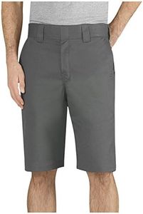 Dickies Men's 11 Inch Relaxed-fit Stretch Twill Work Short, Gravel Gray, 44