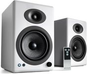 Audioengine A5+ Wireless Bluetooth Bookshelf Speakers - 150W, for Home, Studio, Gaming with aptX-HD, and Remote Control | Streaming Audio System (Pair)