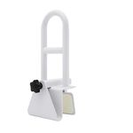 Shower Grab Bar Bathroom Grab Bar Shower Handle, Smooth-White Powder-Coated Stainless Steel, Adjustable Bathtub Grab Bar, Safety Rail Premium Shower Hand Grip, Handle Assist Grab Bar