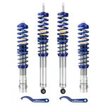 maXpeedingrods Coilovers Struts for VW Golf MK2 1985-1992 (19E), for VW Golf Mk3 1991-2000 (1E), for VW Jetta II 1984-1992 (A2), 2WD Type