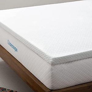 Linenspa 5cm Mattress Topper with Cooling Gel Memory Foam and Washable Zip Cover, 140 x 200 cm