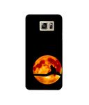 Amazon Brand - Solimo Plastic Designer Dark Black Cat 3D Printed Hard Back Case Mobile Cover For Samsung Galaxy Note 5