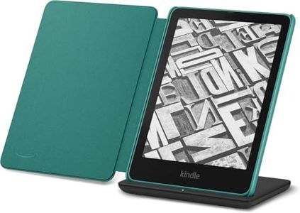 Kindle Paperwhite Signature Edition Essentials Bundle including All-new Kindle Paperwhite Signature Edition (32GB) - Jade, Fabric Cover - Jade, and Wireless Charging Dock