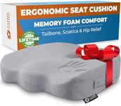 5 STARS UNITED Seat Cushion for Desk Chair - Tailbone, Coccyx Sciatica Pain Relief - Office Chair Cushions - Wheelchair Cushions - Car Seat Cushions - Pressure Relief Lifting Cushions