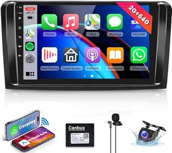 HiFi 2+64G Car Radio for Mercedes Benz GL ML Class W164 ML280 ML350 ML500 X164 GL320 GL350 GL450 2005-2011 Android 13 Car Stereo Wireless Carplay Android Auto, 9" GPS WiFi FM Bluetooth+ Backup Camera