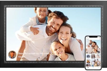 Digital Picture Frame 15.6 Inch Large Digital Photo Frame with 1920 * 1080 IPS Full HD Touchscreen, Humblestead 64GB WiFi Smart Frame Share Photos and Videos via AiMOR App, Wall Mountable