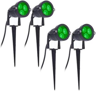 Nvanvmm 4 Piezas LED Luces de JardíN 3W 220V Foco Exterior con Pico IP65 Impermeable JardíN Paisaje LáMpara Decorativa Verde