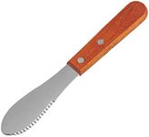 RUIHEY Stainless Steel Butter Cheese Spreader Kitchen Knife with Wooden Handle