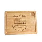 Personalised Laser Engraved Campervan Wooden Chopping Board | Motorhome Meat Board | Christmas Gift | New Caravan Couple Accessories Camping