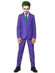 Suitmeister Boys Suit - The Joker DC Character for Halloween Suit - Purple with Green Tie, Size XL