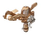 Orbit 2 Pack 3/4 Inch Thread Heavy Duty Brass Impact Impulse Sprinkler System Head - 55016