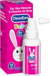 NAVEH PHARMA® CleanEars Baby | Fast-Acting Ear Wax Removal Spray | Breaks Down & Dissolves Earwax in Just 1 Treatment | Clinically Proven To Be 300% More Effective | Mineral Oil, Gentle Safe | 1.69 OZ
