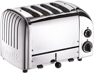 Dualit E.A.N. 619743403780 4 Slice Vario AWS Toaster Polished Stainless Steel 40378, Silver