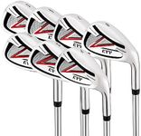 KVV Premium Golf Irons Set for Men 7 Piece 5~P# Irons Right Hand Steel Shaft Regular Flex Golf Clubs