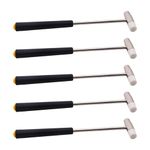 YXQ 7-Inch Mini Hammer,Multifunctional Watch Hand Tools for Watchmaker/Jeweler,Pack of 5