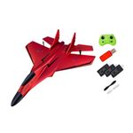 Colcolo RC Plane Toy Remote Control Airplane 2.4G Model with Night Light Fixed Wing Aircraft Hobby RC Glider for Beginners Age 8-12, 3 red
