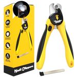 Thunderpaws Dog Nail Clippers with Protective Guard and Safety Lock (Medium to Large Breeds) (Yellow, Medium to Large Breeds (LED))