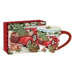 Lang Snowy Truck Café Mug (10992121057), 17 oz, Multi