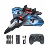 RC Aeroplane 2.4GHz Remote Controlled Aeroplane L0712 Quadcopter Floating Fighter Plane RC Aeroplane RTF for Beginners, Children and Adults, APlane Toy with Coloured Lights USB Charging (STRANDARD)