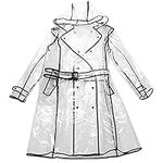 Waterproof Portable Raincoat, Rain Coats for Women Clear and Reusable Rain Resistant Poncho with Hoods and Belt for Rain Jacket Outwear, Festivals, Outdoors