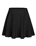 Zaclotre Skorts Skirts for Girls Elastic High Waisted Tennis Skirt with 2 Pockets Athletic Golf Workout Sports Shorts Black