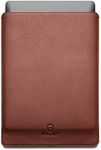 Woolnut Leather Sleeve Cover Case for MacBook Pro 16 inch - Cognac Brown