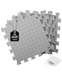 Mr. Pen- Interlocking Blocking Mats, 12”x12”, 4 Pack, Blocking Mats for Knitting & Crochet Projects with 50 T-Pins, Knitting Blocking Mats and Pins, Crochet Blocking Board for Crocheting