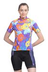 HYVE Vivacious Floral Women's Cycling Jersey with Super Premium Fabric (Large)