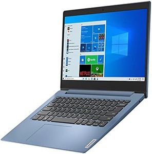 Lenovo Ideapad 1 14 14.0" Laptop, 14.0" HD (1366 x 768) Display, Intel Celeron N4020 Processor, 4GB DDR4 RAM, 64GB eMMC Storage, Intel UHD Graphics 600, Windows 10 in S Mode, 81VU0079US, Ice Blue